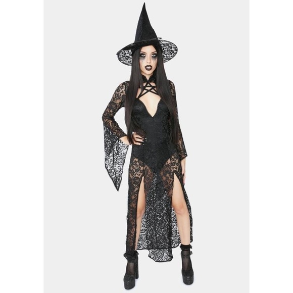 NWT Lace Witch Costume - Picture 1 of 4